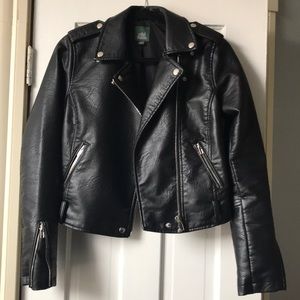Black moto jacket